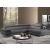 Saggezza Fabric/Leather L-Shape Sectional Sofa