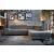 Saggezza Fabric/Leather L-Shape Sectional Sofa