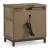Tomtyn Wood 2-Drawer Nightstand w/USB Charger & Power Supply