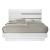 SM Paradox Gloss Laminate Platform Bed w/LED Light, King Size