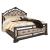 Quinshire PU/Mirror/Wood Panel Bed