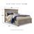 Ashley SM Lettner Wood Storage Panel Bed with 2 Storage Drawers