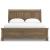 Feddinger Wood Sleigh Storage Bed, King Size