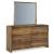 Dressonni Wood Double Dresser w/6 Drawers