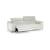 Pensiero Fabric/Leather Sofa w/ 2 Electric Recliners