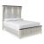 Darborn Wood Veneer Queen Size Panel Bed with LED Lighting