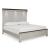 Darborn Wood Veneer California King Size Panel Bed with LED Lighting