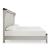 Darborn Wood Veneer California King Size Panel Bed with LED Lighting