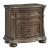 Charmond Wood 3-Drawer Nightstand w/USB
