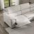Solare Fabric/Leather L-Shape Sectional Sofa w/Recliner & Console