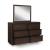 Dilenno Fabric/Wood Panel Bedroom Set w/USB Charger