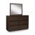Dilenno Wood Double Dresser w/6 Drawers