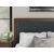 Dilenno Fabric/Wood Panel Bed w/USB Charger