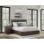 Dilenno Fabric/Wood Panel Bed w/USB Charger