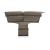 Gioia Fabric/Leather Wedge Corner