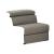 Gioia Fabric/Leather Armless Chair & A Half