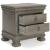 Lexorne Wood 3-Drawer Nightstand w/USB Charger