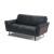 Talento Fabric/Leather Living Room Set w/ Wood Panels