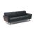 Talento Fabric/Leather Sofa w/ Wood Panel