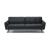Talento Fabric/Leather Sofa w/ Wood Panel