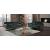 Talento Fabric/Leather Living Room Set w/ Wood Panels
