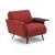 Talento Fabric/Leather Chair w/ 1 Arm & Shelf