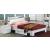 B 21 Queen Size Bed w/Cushioned Storage Headboard, Lamp & 2 Drawers