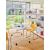 Tanca Straight Bookcase w/PET Acoustic Screen & 4 Shelves