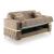 Bambi Microfiber Convertible Storage Living Room Set