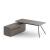 Arqus Veneer L-Shape Executive Desk with Fixed Pedestal