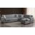 Barato Large L-Shaped Sectional Sofa with Channel Tufting and Plaid Pillows, Compostion 4