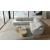 Barcelona Microfiber Fabric L-Shaped Sectional Sofa