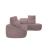 Barcelona Microfiber Fabric L-Shaped Sectional Sofa w/Right Bumper Chaise