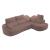 Barcelona Microfiber Fabric L-Shaped Sectional Sofa w/Right Bumper Chaise