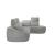 Barcelona Microfiber Fabric L-Shaped Sectional Sofa w/Right Bumper Chaise
