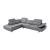 Barts Leatherette L-Shape Sectional w/Motion Headrests, Left Arm Chaise Facing