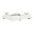 Barts Leatherette L-Shape Sectional w/Motion Headrests, Right Arm Chaise Facing