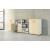 Basic Office Storage System w/2 Cabinets, 1 Bookcase & 1 Half-Bookcase