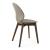 Basil Polypropylene/Leather/Wood Dining Chair