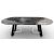 Sunshine W98.4-inch Ceramic/Metal Customizable Oval Dining Table