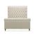 Empire Fabric Tufted Sleigh Full Size Bed