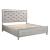 Sliverfluff PU/Wood Storage Panel Bed w/LED Light, Queen Size