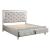 Sliverfluff PU/Wood Storage Panel Bed w/LED Light, Queen Size