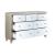 Sliverfluff PU/Wood Storage Panel Bedroom Set w/LED Light