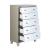 Sliverfluff PU/Wood Storage Panel Bedroom Set w/LED Light