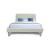 Heather Velvet Platform Queen Size Bed