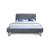 Heather Velvet Platform Queen Size Bed