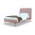 Heather Velvet Platform Twin Size Bed