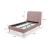 Heather Velvet Platform Twin Size Bed