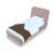 Heather Velvet Platform Twin Size Bed